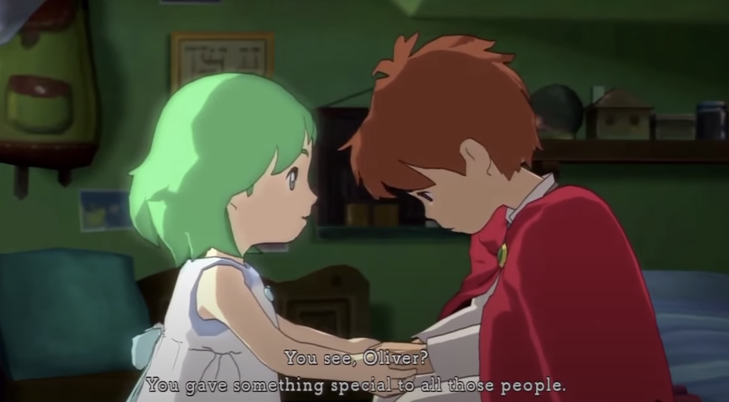Pea reminding Oliver of all the broken hearts he's mended