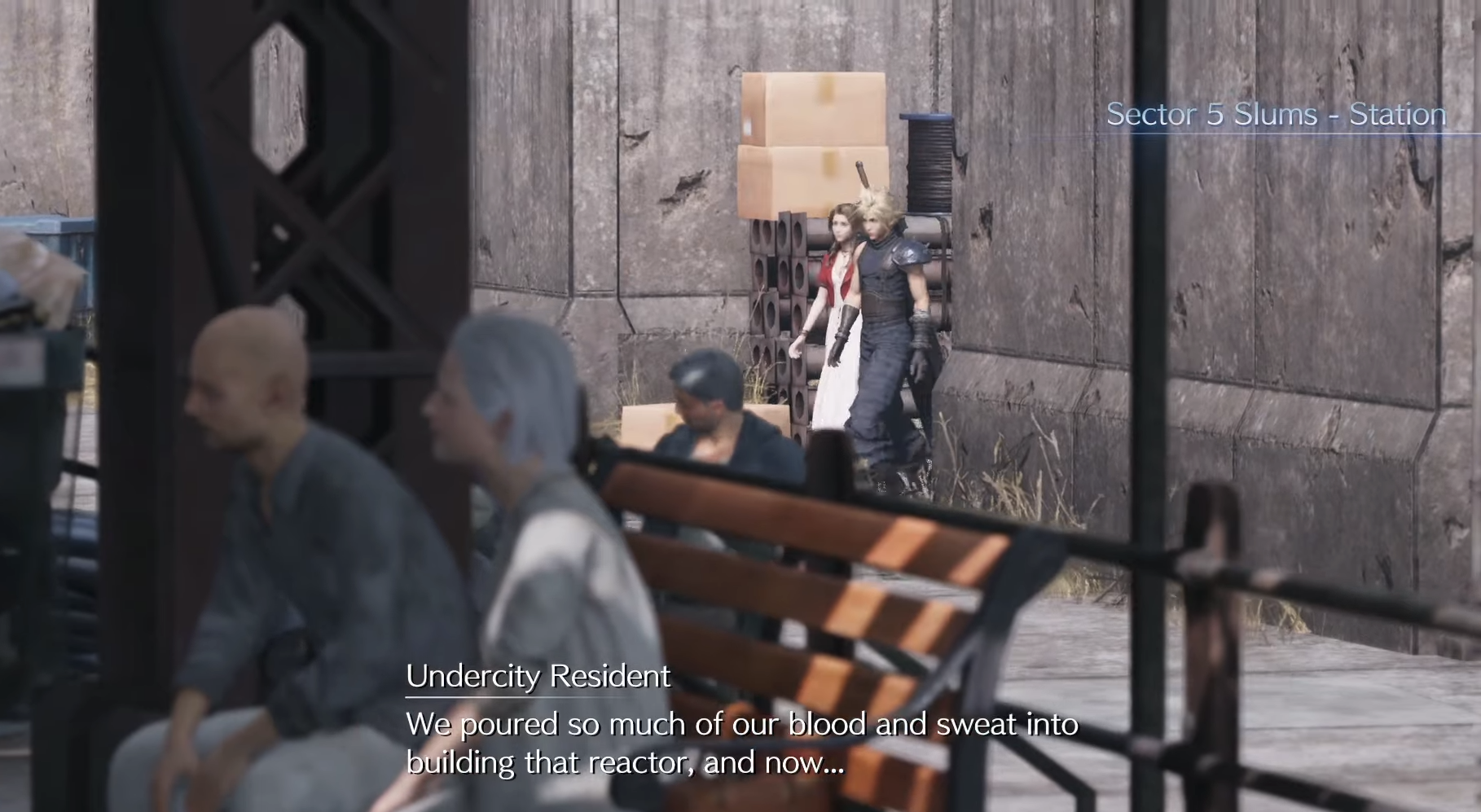 Midgar residents reflecting on the reactors