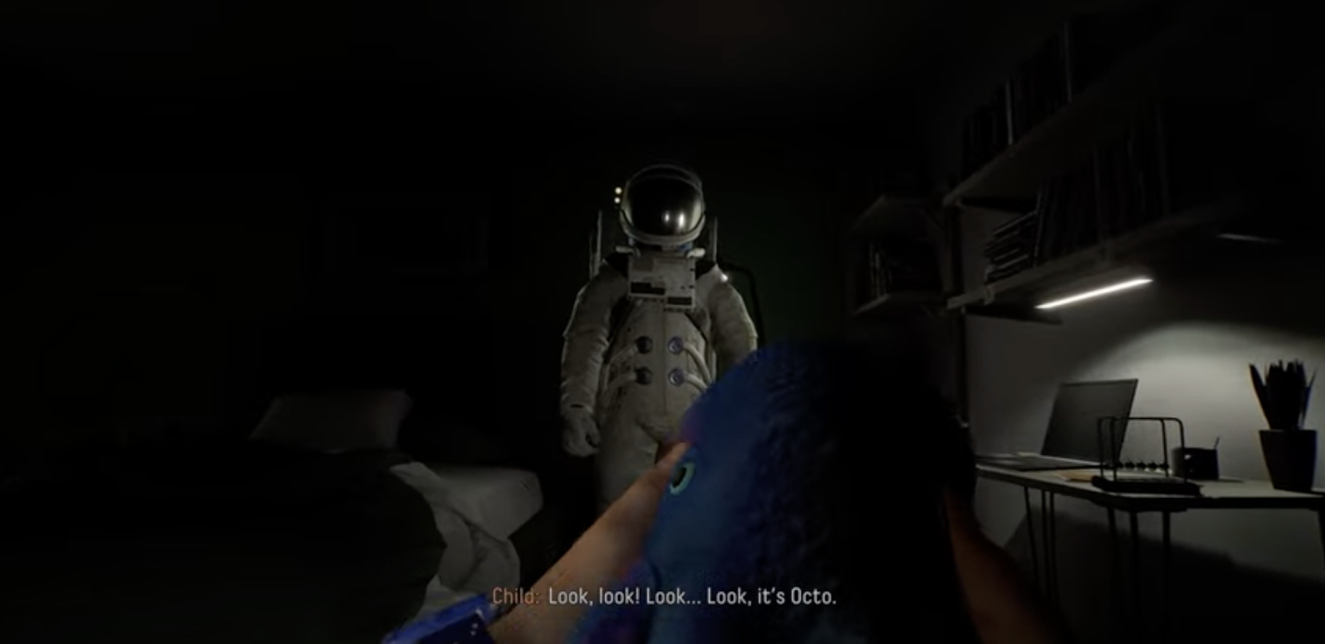 Helios showing Octo to the Astronaut