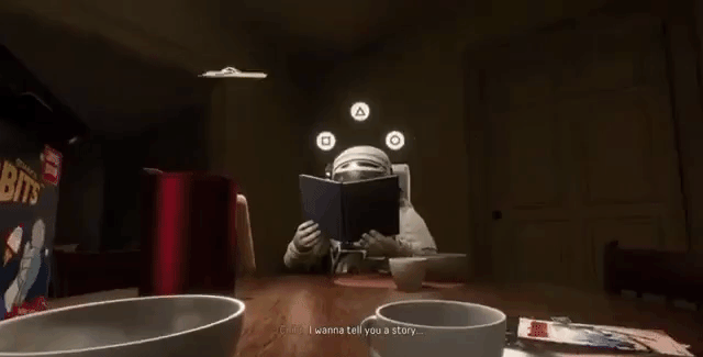 Helios telling the Astronaut a story