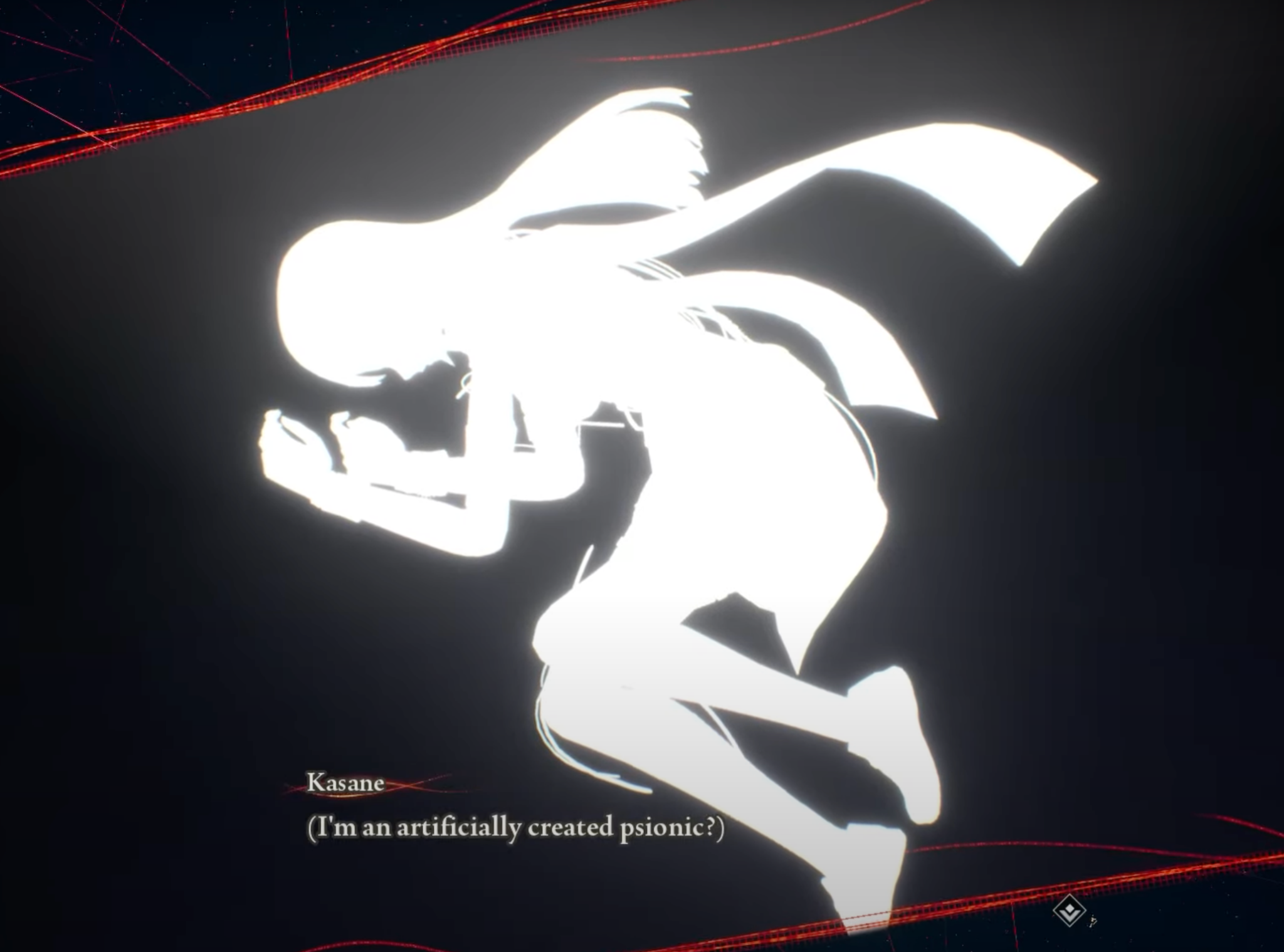 Kasane realizing her origins as a Design Child in Togetsu