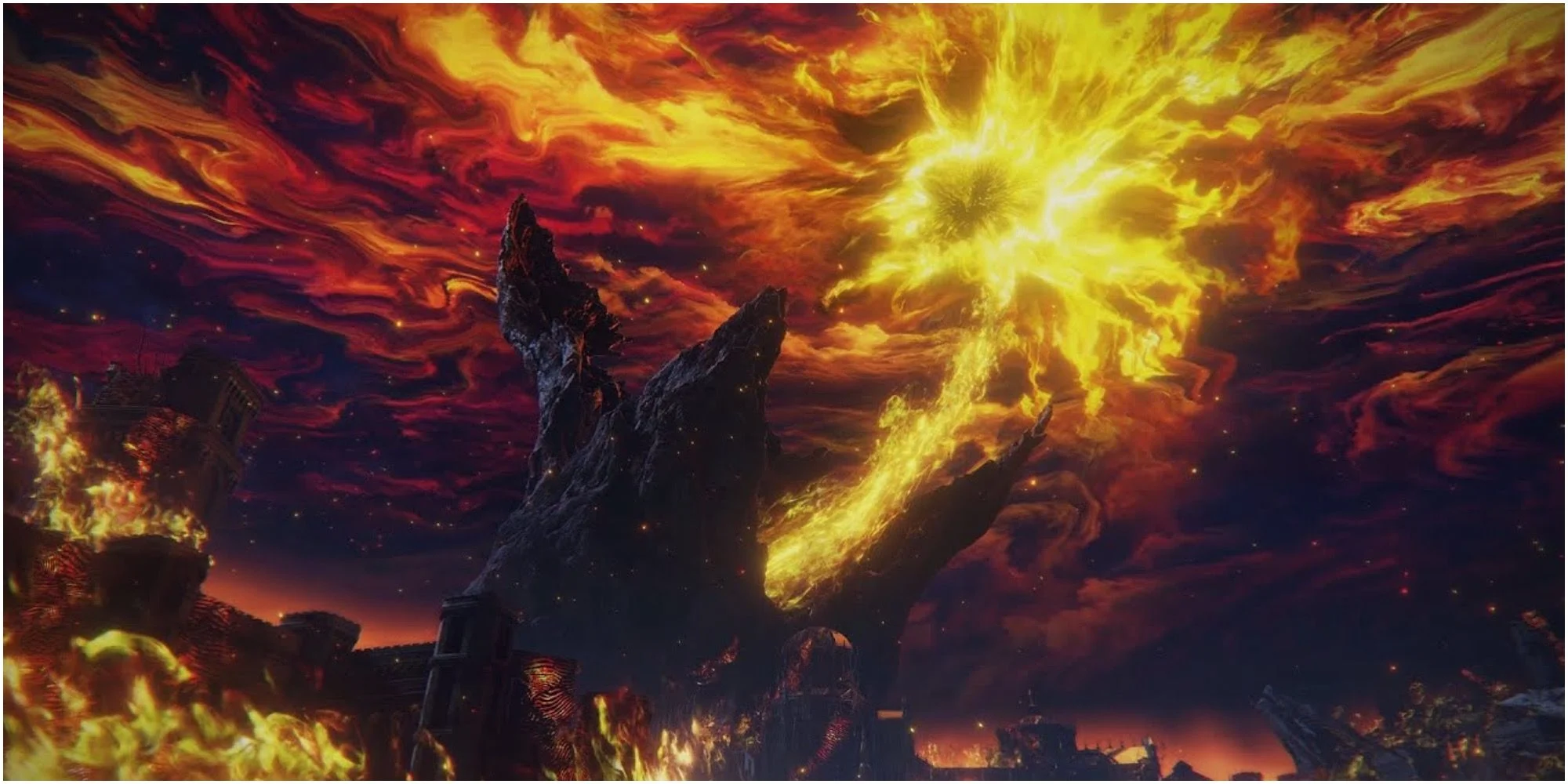 The outcome of the Tarnshed becomng the Lord of Frenzied Flame