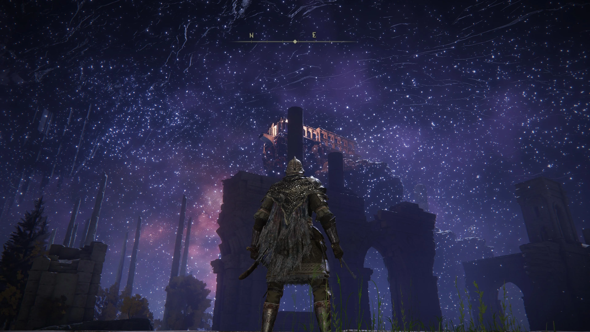 The view of the underground stars from Nokron in Elden Ring